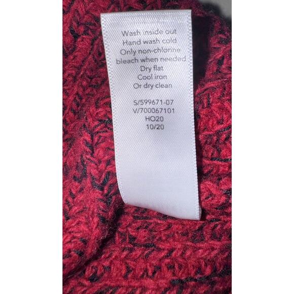 Athleta Womens Sierra Crew Neck Marled Sweater Wool Blend Red Size XS - Picture 7 of 9